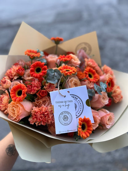 Rosas y Mini Gerberas