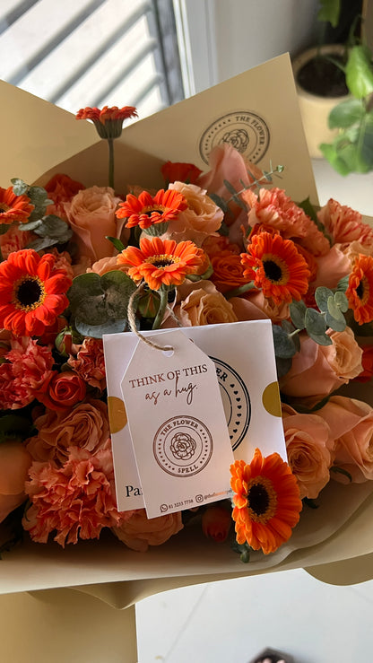 Rosas y Mini Gerberas