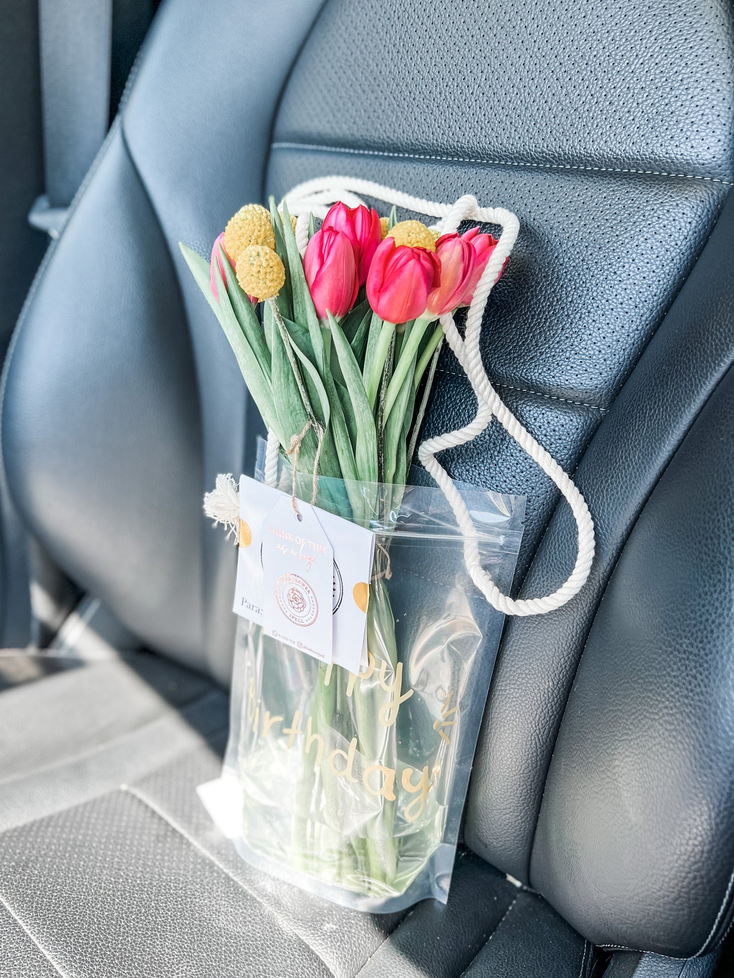 Tulipanes en bolsita