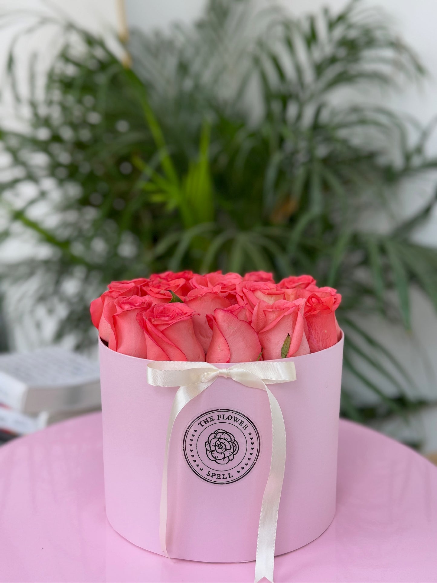 Caja redonda con Rosas