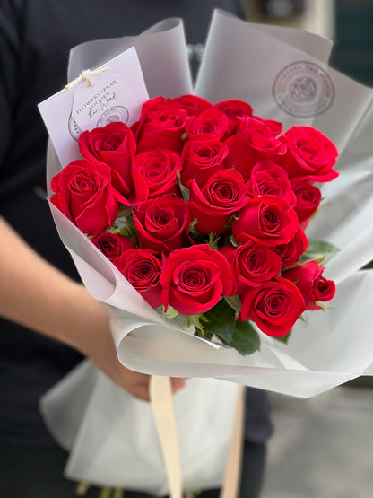 24 rosas rojas