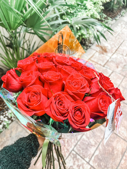 24 rosas rojas